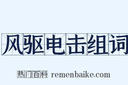 风驱电击组词是什么意思的图片
